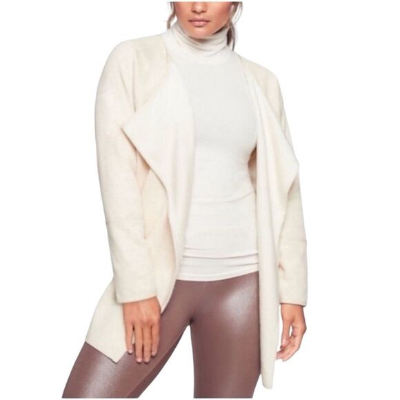 Athleta Karma Oversized Wrap Sweater Cardigan Size SMALL Yoga Athleisure Casual - Picture 1 of 10